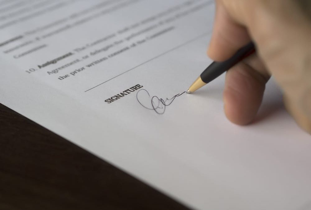 Sign on the dotted line